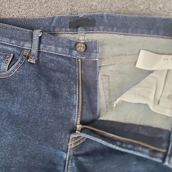 Uniqlo Selvedge Jeans Mens 34x33 Raw Japanese Kaihara Fabric Slim Straight Low - Picture 4 of 9